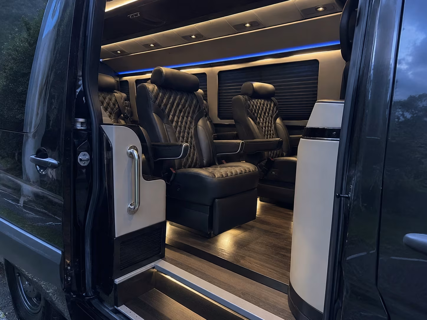 sprinter van with driver inside