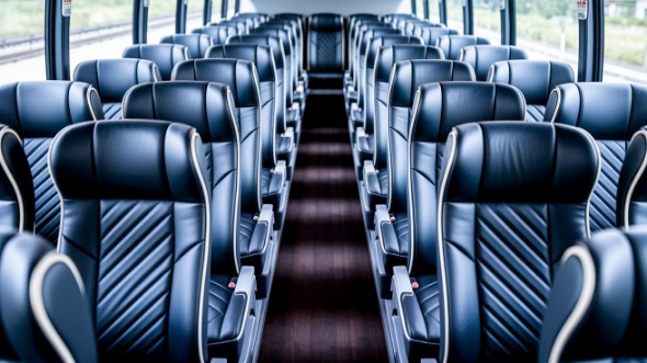 everett 50 passenger charter bus inside