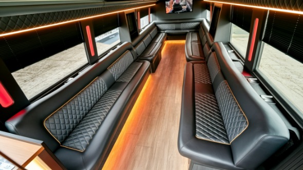 everett party bus rental inside