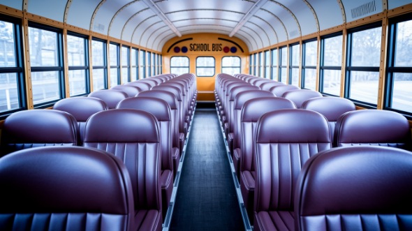 school bus rental interior everett